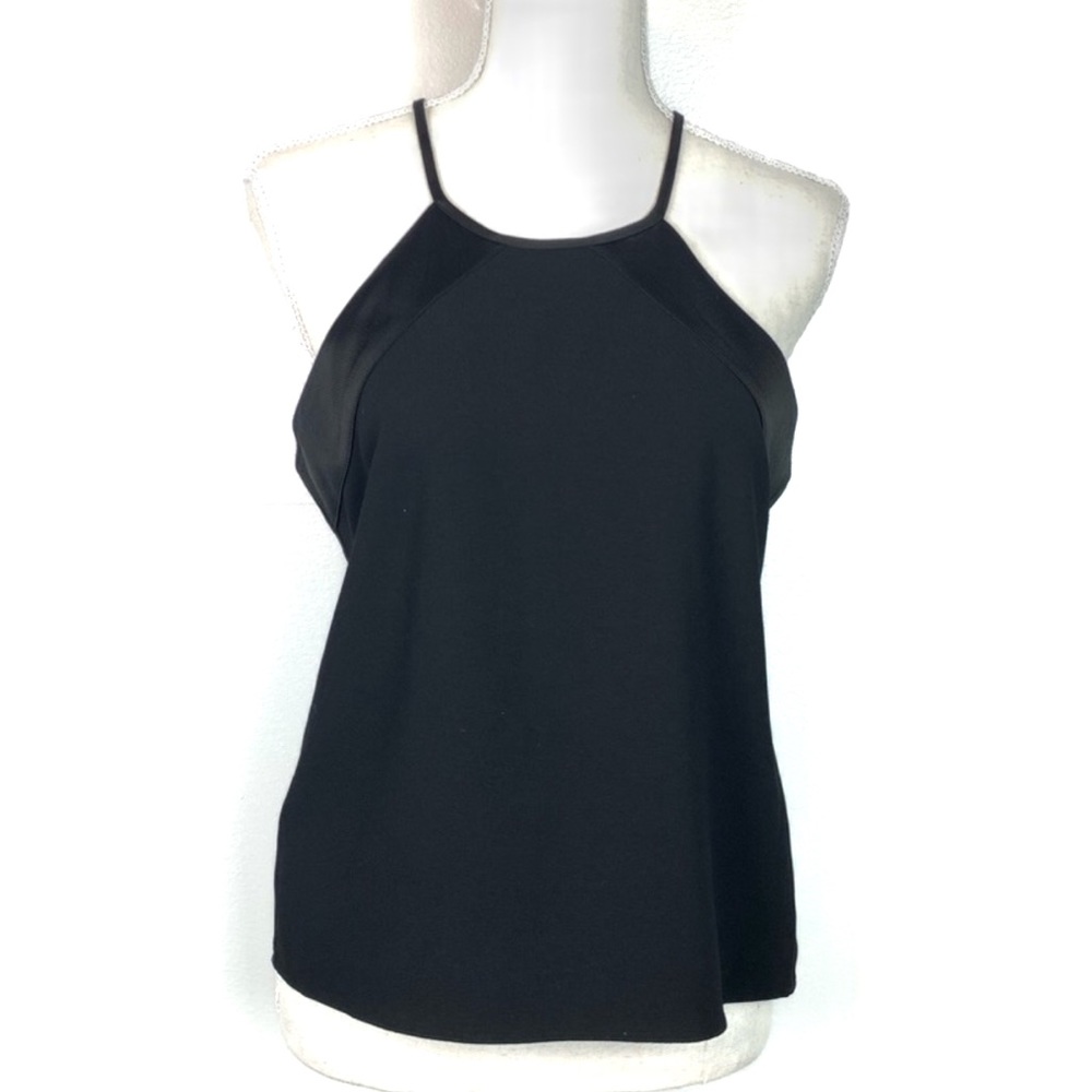 Parker | Black Dressy Tank Blouse Halter Style
